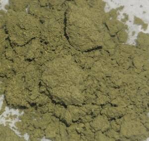 Macrofotografía del producto Kratom Super Green
